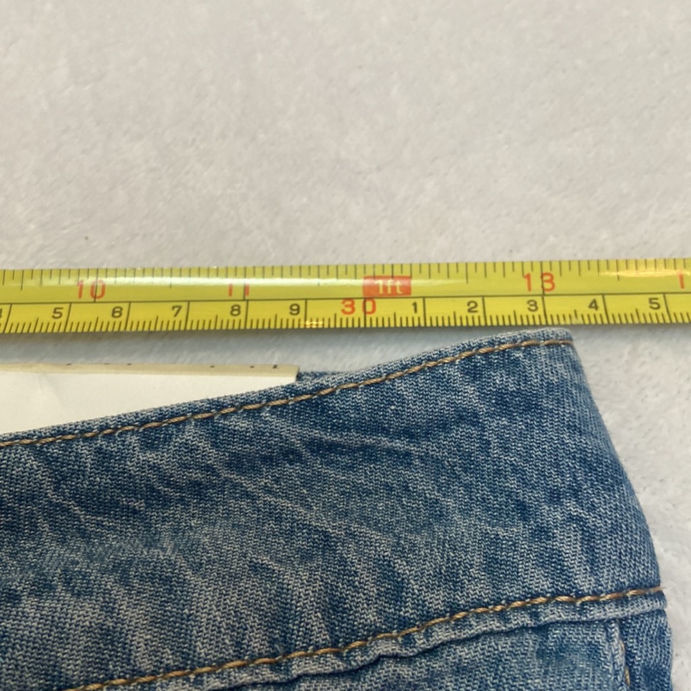 NWT Wide Leg Hi-Rise Crop Size 2 Blue Jeans - Picture 3 of 11
